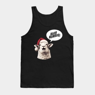 Baah Humbug! Funny Christmas Sheep Tank Top